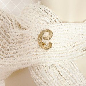 Vintage Letter C Brooch